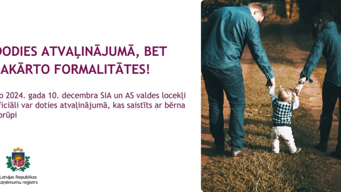 Valdes locekļi un ar bērnu aprūpi saistītā atvaļinājumā